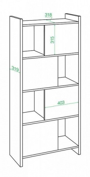 Стеллаж комбинированный Домино Лайт СТЛ-3В в Озерске - ozersk.mebel24.online | фото 2