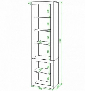 Стеллаж комбинированный Toivo ВтВ в Озерске - ozersk.mebel24.online | фото 2