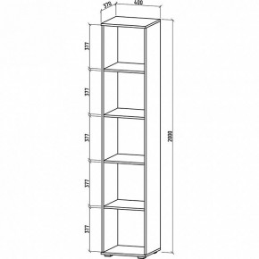 Стеллаж комбинированный Тунис-2 в Озерске - ozersk.mebel24.online | фото 2