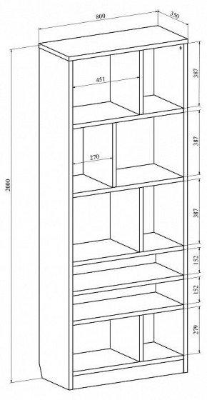 Стеллаж Виктория ВИ-03 в Озерске - ozersk.mebel24.online | фото 4