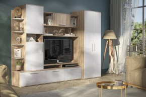 Стенка Денвер (СТЛ.151.01) Дуб сонома/Белый в Озерске - ozersk.mebel24.online | фото 3