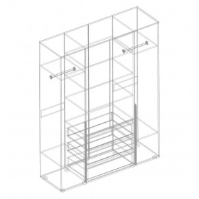 СТИЛ Шкаф 4-ств с 3 ящиками в Озерске - ozersk.mebel24.online | фото 2