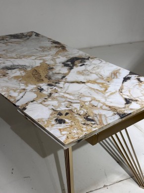 Стол ACERRA NEW 160 GLOSS GRAND JADE SOLID CERAMIC/ каркас цвета шампань, ®DISAUR в Озерске - ozersk.mebel24.online | фото 5