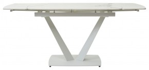 Стол ALATRI 120 GLOSS STATUARIO WHITE SOLID CERAMIC / WHITE, ®DISAUR в Озерске - ozersk.mebel24.online | фото 4