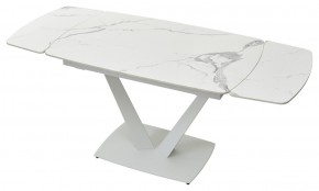 Стол ALATRI 120 GLOSS STATUARIO WHITE SOLID CERAMIC / WHITE, ®DISAUR в Озерске - ozersk.mebel24.online | фото 6
