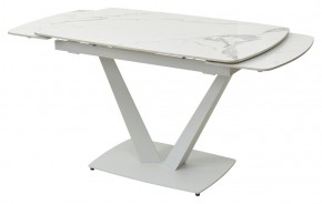 Стол ALATRI 120 GLOSS STATUARIO WHITE SOLID CERAMIC / WHITE, ®DISAUR в Озерске - ozersk.mebel24.online | фото 8