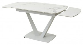 Стол ALATRI 120 GLOSS STATUARIO WHITE SOLID CERAMIC / WHITE, ®DISAUR в Озерске - ozersk.mebel24.online | фото 9