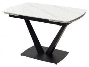 Стол ALATRI 120 MATT WHITE MARBLE SOLID CERAMIC / BLACK, ®DISAUR в Озерске - ozersk.mebel24.online | фото 7