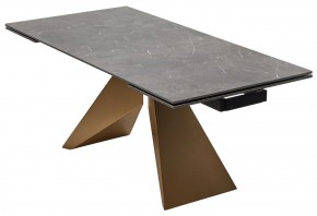 Стол ALES 180 BLACK GRAVE SOLID CERAMIC, керамика / бронзовый, ®DISAUR в Озерске - ozersk.mebel24.online | фото 14