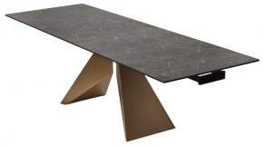 Стол ALES 180 BLACK GRAVE SOLID CERAMIC, керамика / бронзовый, ®DISAUR в Озерске - ozersk.mebel24.online | фото 7