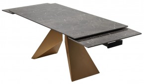 Стол ALES 180 BLACK GRAVE SOLID CERAMIC, керамика / бронзовый, ®DISAUR в Озерске - ozersk.mebel24.online | фото 9