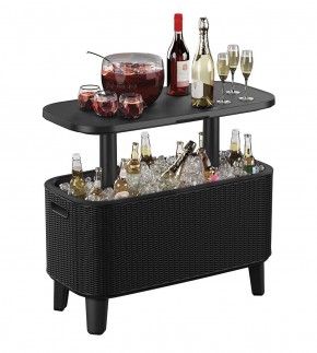 Стол Беви Бар (Bevy Bar Large Cool Bar), графит в Озерске - ozersk.mebel24.online | фото 3