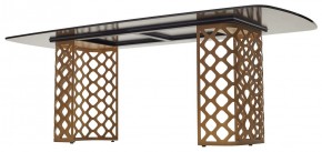 Стол CHIAVARI 220 KL-188 Контрастный мрамор матовый, итальянская керамика / Шампань, ®DISAUR в Озерске - ozersk.mebel24.online | фото 5