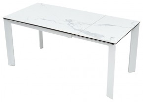 Стол CORNER 120 MATTE STATUARIO Белый мрамор матовый керамика, стекло/ белый каркас, ®DISAUR в Озерске - ozersk.mebel24.online | фото 3