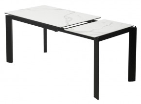 Стол CORNER 120 MATTE STATUARIO Белый мрамор матовый керамика, стекло/ черный каркас, ®DISAUR в Озерске - ozersk.mebel24.online | фото 4