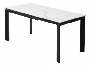 Стол CORNER 120 MATTE STATUARIO Белый мрамор матовый керамика, стекло/ черный каркас, ®DISAUR в Озерске - ozersk.mebel24.online | фото 5