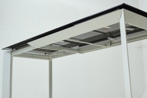 Стол CREMONA 180 KL-188 Контрастный мрамор матовый, итальянская керамика/ белый каркас, ®DISAUR в Озерске - ozersk.mebel24.online | фото 8