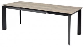 Стол CREMONA 180 KL-61 Под дерево, итальянская керамика / черный каркас, ®DISAUR в Озерске - ozersk.mebel24.online | фото 1