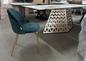Стол ENNA 220 KL-188 Контрастный мрамор матовый, итальянская керамика/ каркас цвета шампань, ®DISAUR в Озерске - ozersk.mebel24.online | фото 7