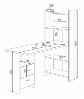 Стол компьютерный Домино Lite СТЛ-ОВ+С120Прям+ТЯЛ в Озерске - ozersk.mebel24.online | фото 2