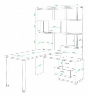 Стол компьютерный Домино нельсон СР-420-130 в Озерске - ozersk.mebel24.online | фото 2