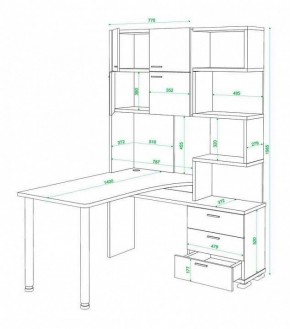 Стол компьютерный Домино нельсон СР-500М140 в Озерске - ozersk.mebel24.online | фото 3