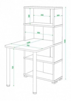 Стол компьютерный Домино СБ-10М4 в Озерске - ozersk.mebel24.online | фото 3