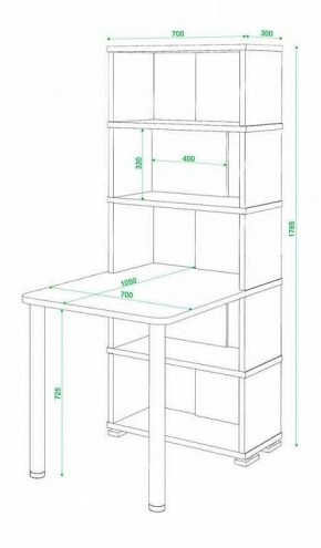 Стол компьютерный Домино СБ-10М5 в Озерске - ozersk.mebel24.online | фото 4