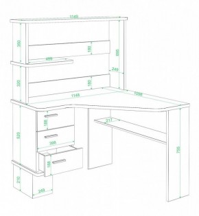 Стол компьютерный Домино СД-45 в Озерске - ozersk.mebel24.online | фото 2