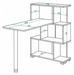 Стол компьютерный Домино СЛ-5-3СТ в Озерске - ozersk.mebel24.online | фото 2