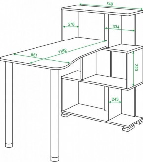 Стол компьютерный Домино СЛ-5-3СТ-2 в Озерске - ozersk.mebel24.online | фото 2