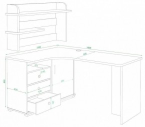 Стол компьютерный Домино СР-145 в Озерске - ozersk.mebel24.online | фото 2