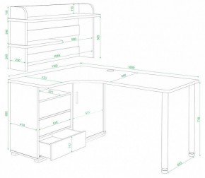 Стол компьютерный Домино СР-145М в Озерске - ozersk.mebel24.online | фото 3