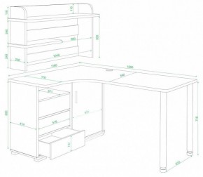 Стол компьютерный Домино СР-145М в Озерске - ozersk.mebel24.online | фото 2