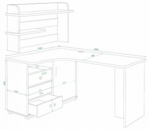 Стол компьютерный Домино СР-165 в Озерске - ozersk.mebel24.online | фото 3