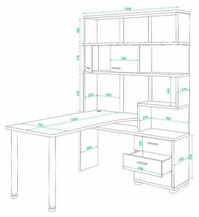 Стол компьютерный Домино СР-420/130 в Озерске - ozersk.mebel24.online | фото 2