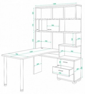 Стол компьютерный Домино СР-420/130 в Озерске - ozersk.mebel24.online | фото 2