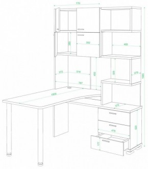 Стол компьютерный Домино СР-500М/190 в Озерске - ozersk.mebel24.online | фото 2