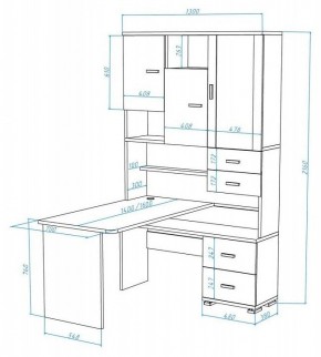 Стол компьютерный Домино СР-620/140 в Озерске - ozersk.mebel24.online | фото 2