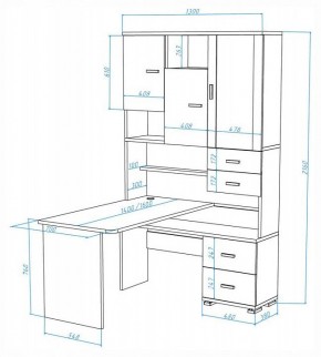 Стол компьютерный Домино СР-620-160 в Озерске - ozersk.mebel24.online | фото 2