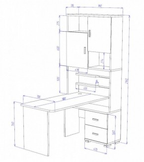 Стол компьютерный Домино СР-720/180 в Озерске - ozersk.mebel24.online | фото 2