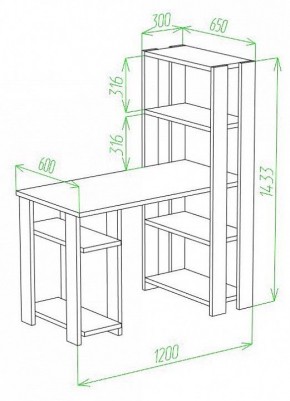 Стол компьютерный Slim СТН-145/120 в Озерске - ozersk.mebel24.online | фото 2