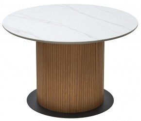 Стол MESA D120 цвет БЕЛЫЙ МРАМОР M326 / Каркас OAK, ®DISAUR в Озерске - ozersk.mebel24.online | фото 7
