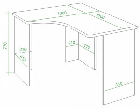 Стол письменный Домино Lite СКЛ-Угл120 в Озерске - ozersk.mebel24.online | фото 2