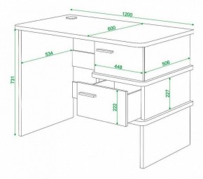 Стол письменный Домино нельсон СД-15С в Озерске - ozersk.mebel24.online | фото 3