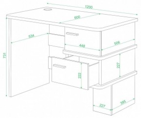 Стол письменный Домино СД-15 С в Озерске - ozersk.mebel24.online | фото 2