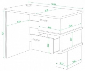 Стол письменный Домино СД-15 С в Озерске - ozersk.mebel24.online | фото 3
