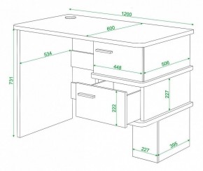 Стол письменный Домино СД-15С в Озерске - ozersk.mebel24.online | фото 3