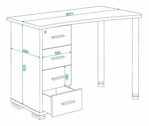 Стол письменный Домино СКМ-50 в Озерске - ozersk.mebel24.online | фото 6