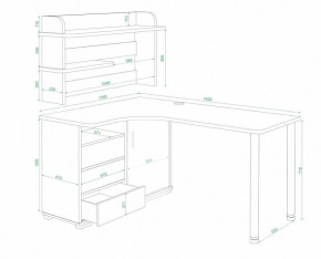 Стол письменный Домино СР-145СМ в Озерске - ozersk.mebel24.online | фото 2